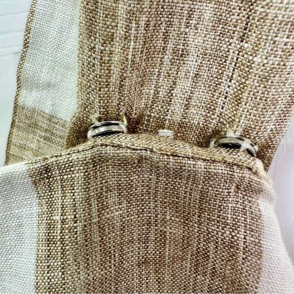 Gal Meets Glam Bailey Gingham Wide-Leg Jumpsuit Tan Ivory Size 6 - Picture 7 of 14